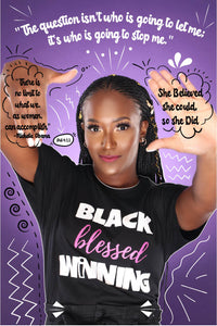 Black Blessed WiNNING Tee